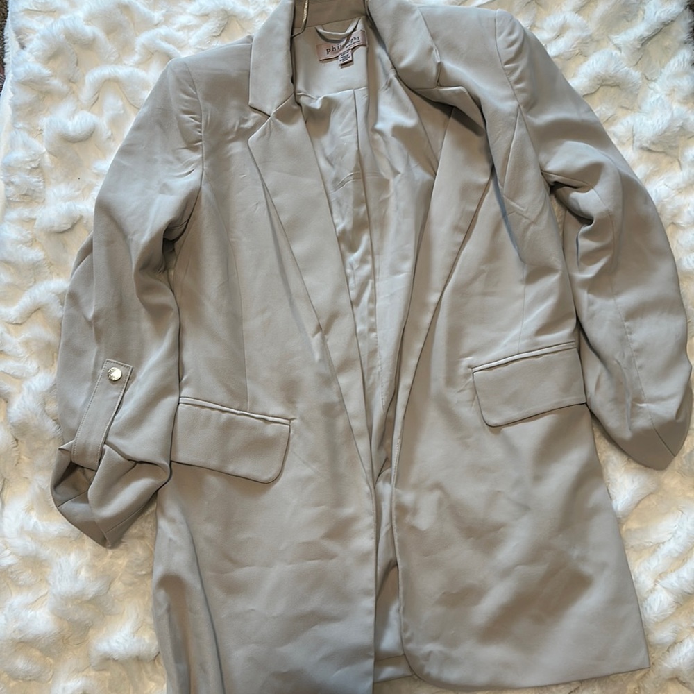 Tan colored blazer